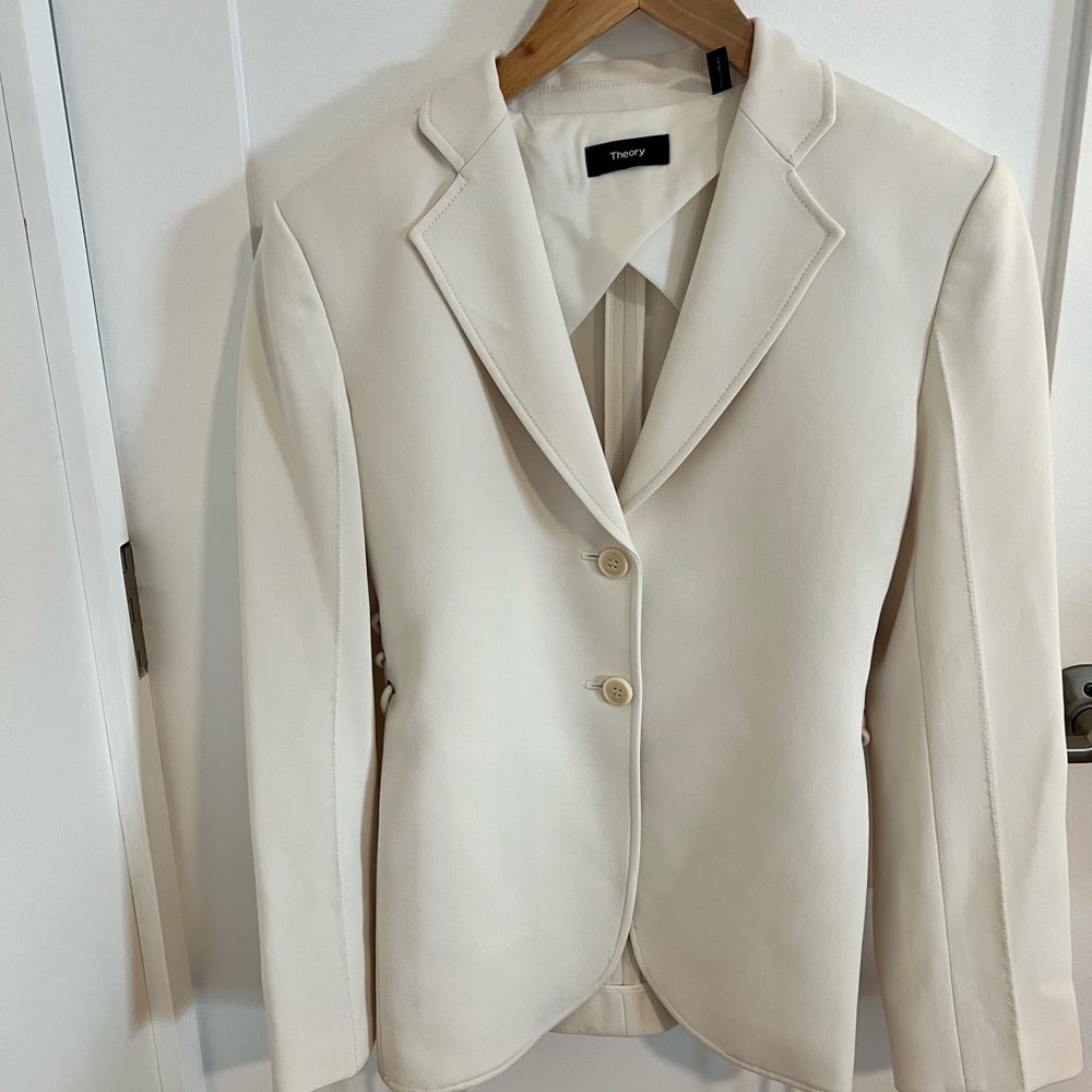 Size 2 Theory Cream colored blazer